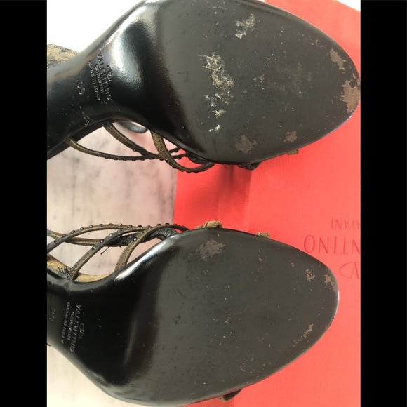 Valentino Crystal Slingback Sandals size 9 - Picture 6 of 7